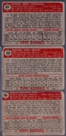 1952 Topps Bb- 3 Diff