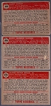 1952 Topps Bb- 3 Diff