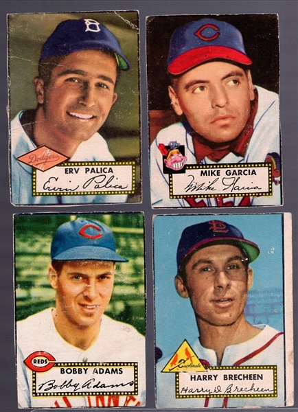 1952 Topps Bb- 4 Diff