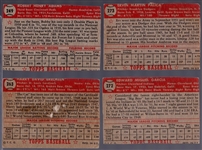 1952 Topps Bb- 4 Diff