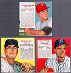 1953 Red Man Tobacco Bb- 3 Diff- No Tabs- March expiration backs