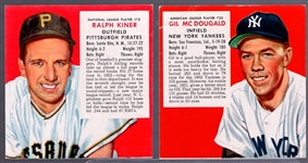 1953 Red Man Tobacco Bb- 2 Diff- No Tabs- March expiration backs.
