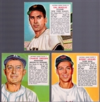 1953 Red Man Tobacco Bb- 3 Diff- No Tabs- May expiration backs.