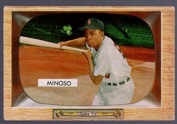 1955 Bowman Baseball- #25 Minnie Minoso, White Sox