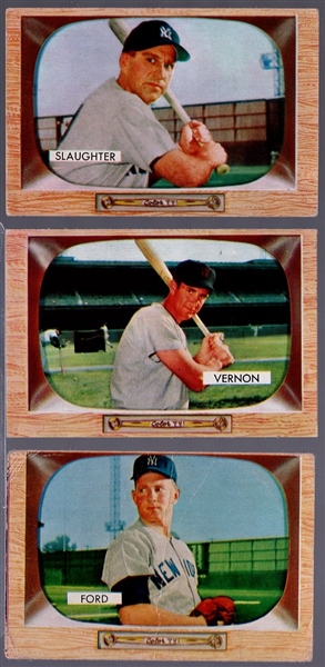 1955 Bowman Baseball- 3 Diff