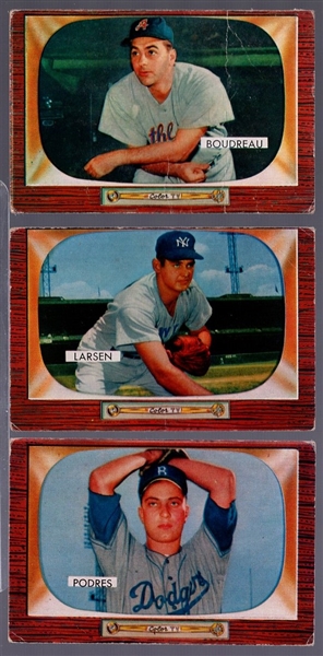 1955 Bowman Baseball- 3 Diff