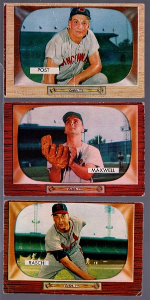 1955 Bowman Baseball- 21 Diff