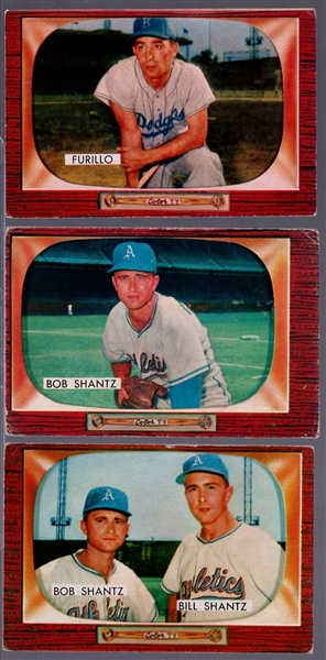 1955 Bowman Baseball- 3 Diff