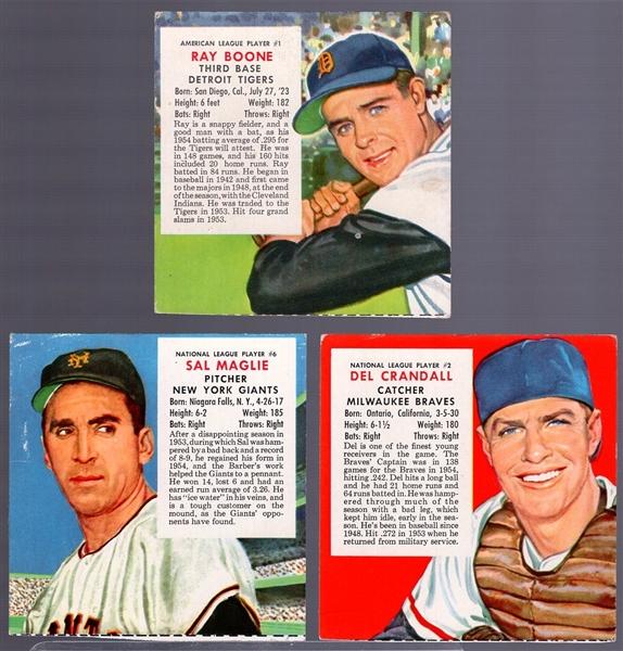 1955 Red Man Tobacco Bb- No Tabs -3 Diff