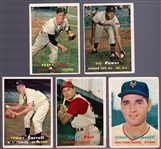 1957 Topps Baseball- 5 Diff