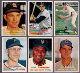 1957 Topps Baseball- 6 Diff