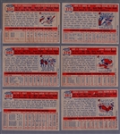 1957 Topps Baseball- 6 Diff