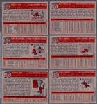 1957 Topps Baseball- 6 Diff