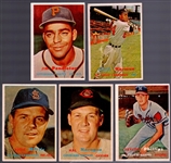 1957 Topps Bb- 5 Diff Semi Hi#’s