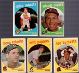 1959 Topps Bb- 5 Diff