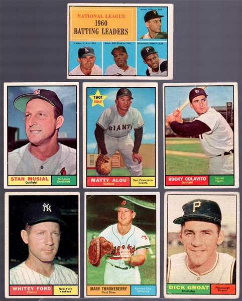 1961 Topps Bb- 7 Diff