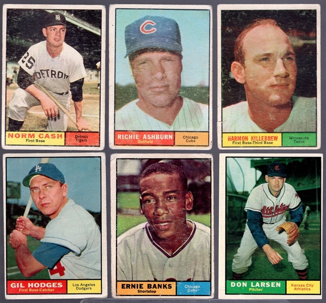 1961 Topps Bb- 6 Diff