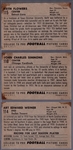 1952 Bowman Large Football- 3 Diff
