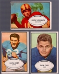 1953 Bowman Football- 3 Diff