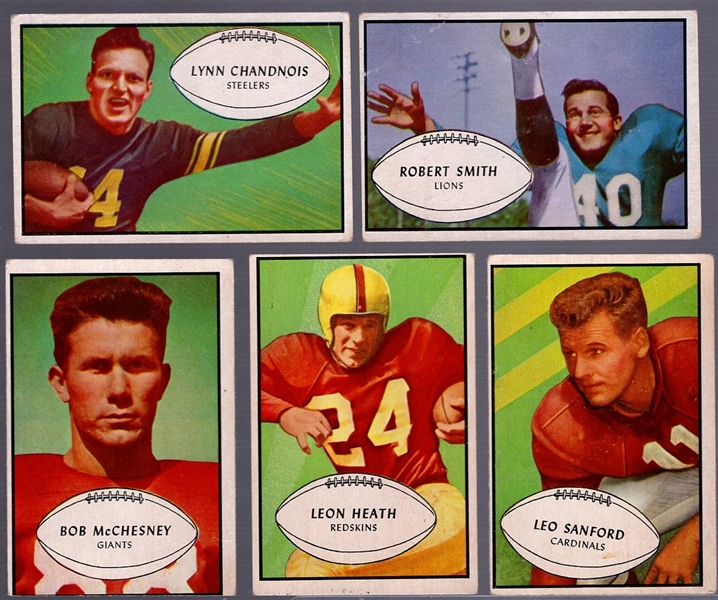 1953 Bowman Football- 5 Diff