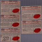 1953 Bowman Football- 5 Diff