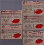 1953 Bowman Football- 5 Diff