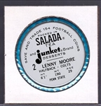 1962-63 Salada Football Metal Coin- #2 Lenny Moore, Colts