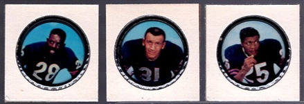 1962-63 Salada Football Metal Coins- 3 Diff Bears