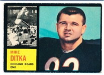 1962 Topps Fb- #17 Mike Ditka RC, Bears