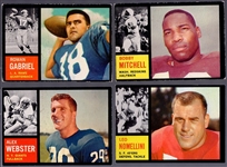 1962 Topps Fb- 4 Diff