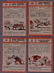 1962 Topps Fb- 4 Diff