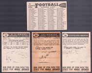 1959 Topps Fb- 17 Cards