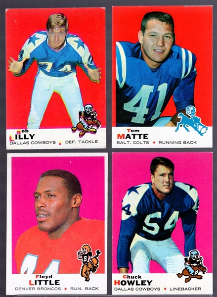 1969 Topps Football- 4 Diff