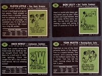 1969 Topps Football- 4 Diff