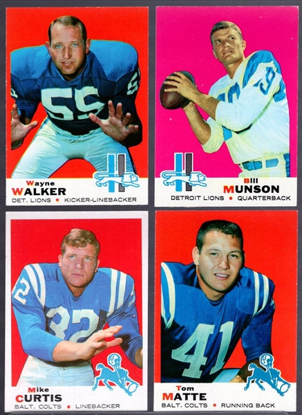 1969 Topps Football- 30 Diff