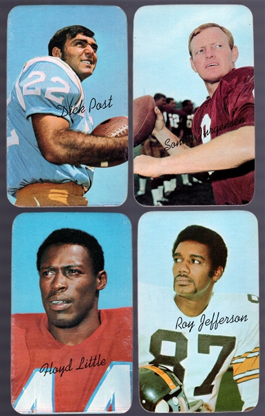 1970 Topps Football Supers- 8 Diff