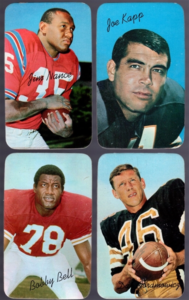 1970 Topps Football Supers- 8 Diff