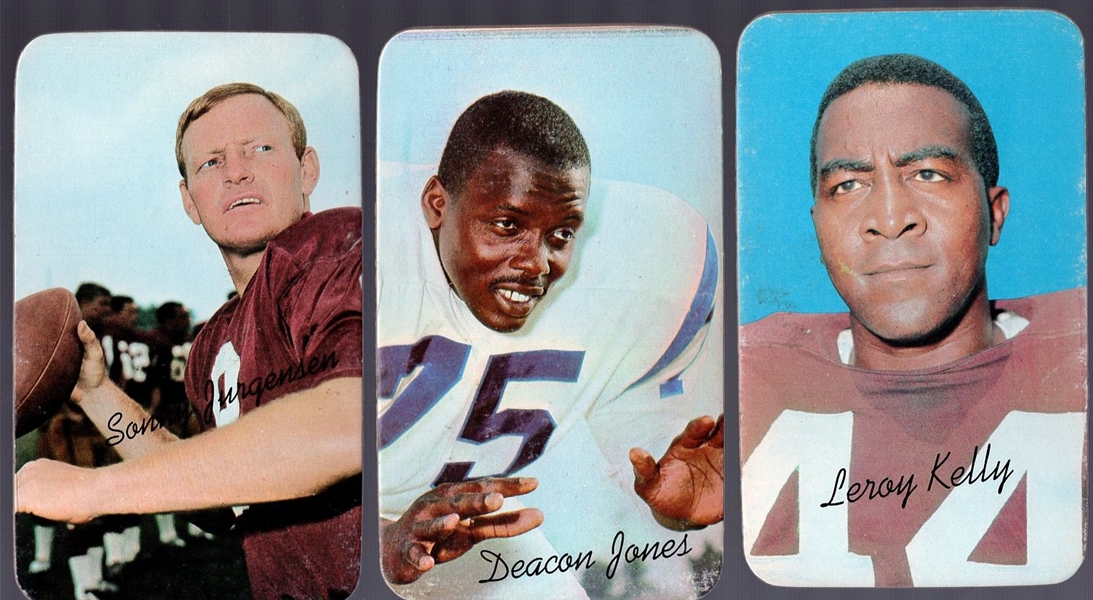 1970 Topps Football Supers- 6 Diff