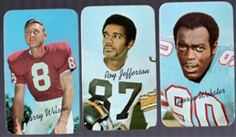 1970 Topps Football Supers- 6 Diff