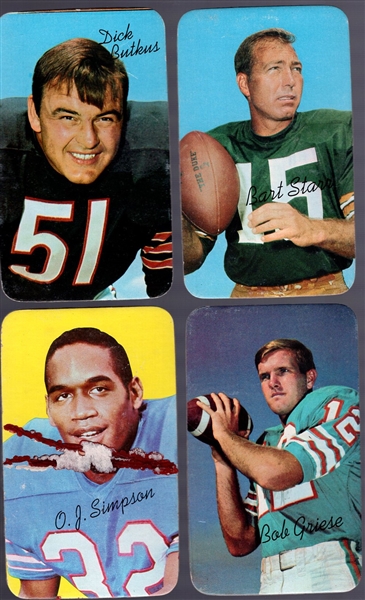 1970 Topps Football Supers- 40 Asst