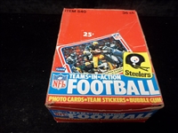 1980 Fleer NFL “Team in Action” Football Cards/Stickers- Unopened 36Ct Wax Box
