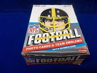 1984 Fleer NFL “Team in Action” Football Cards/ Stickers- Unopened 36Ct Wax Box