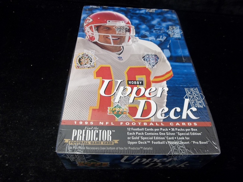 1995 Upper Deck Football- One Unopened Hobby Wax Box