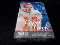 1995 Upper Deck Football- One Unopened Hobby Wax Box