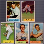 1954 Bowman Baseball- 5 Diff