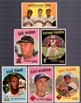 1959 Topps Baseball- 6 Diff