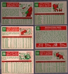 1959 Topps Baseball- 6 Diff