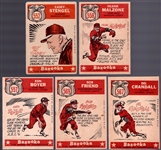 1959 Topps Baseball- 5 Diff- All Stars Hi#’s