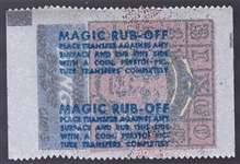 1961 Topps Bb- Magic Rub Offs- Ernie Banks, Cubs