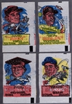 1961 Topps Bb- Magic Rub Offs- 4 Diff